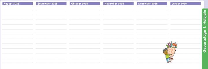 Produktbild Der Wochen-Tischkalender für das Schuljahr 2025/2026 (Kein Einband, Deutsch)