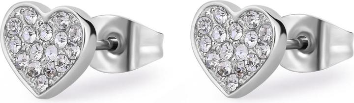 Immagine prodotto Sagapo S'Agapµ - Orecchini in acciaio con cristalli trasparenti Cuori Aurora SAR49