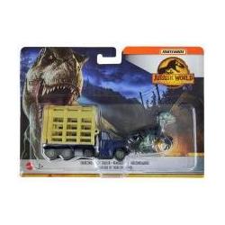 Mattel Matchbox Jurassic World Transporter mit Therizinosaurus