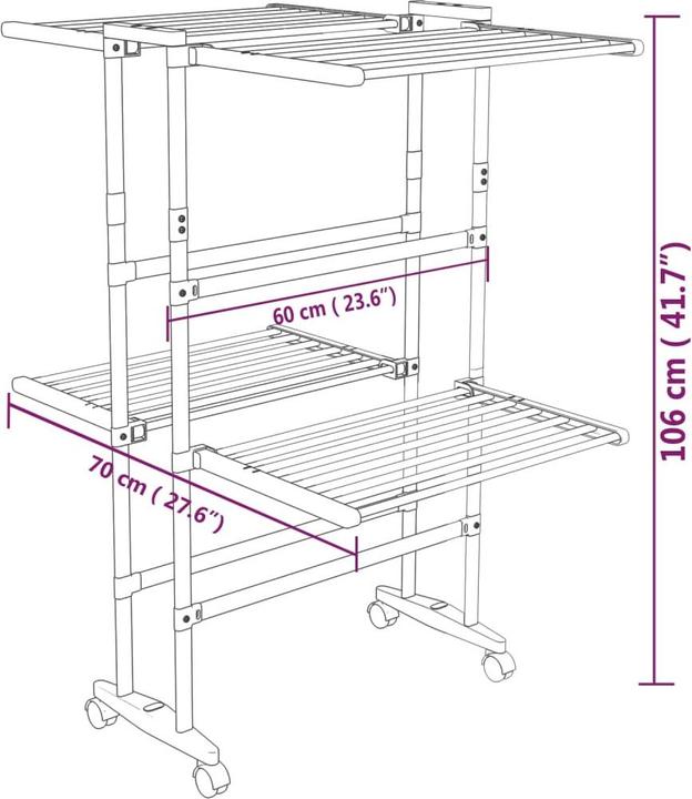 Actual product image vidaXL Wäscheständer