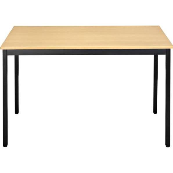Bisley, Schreibtisch, Mehrzwecktisch rechteckig Gestell aus Stahl 30 x 30 mm Platte Buche