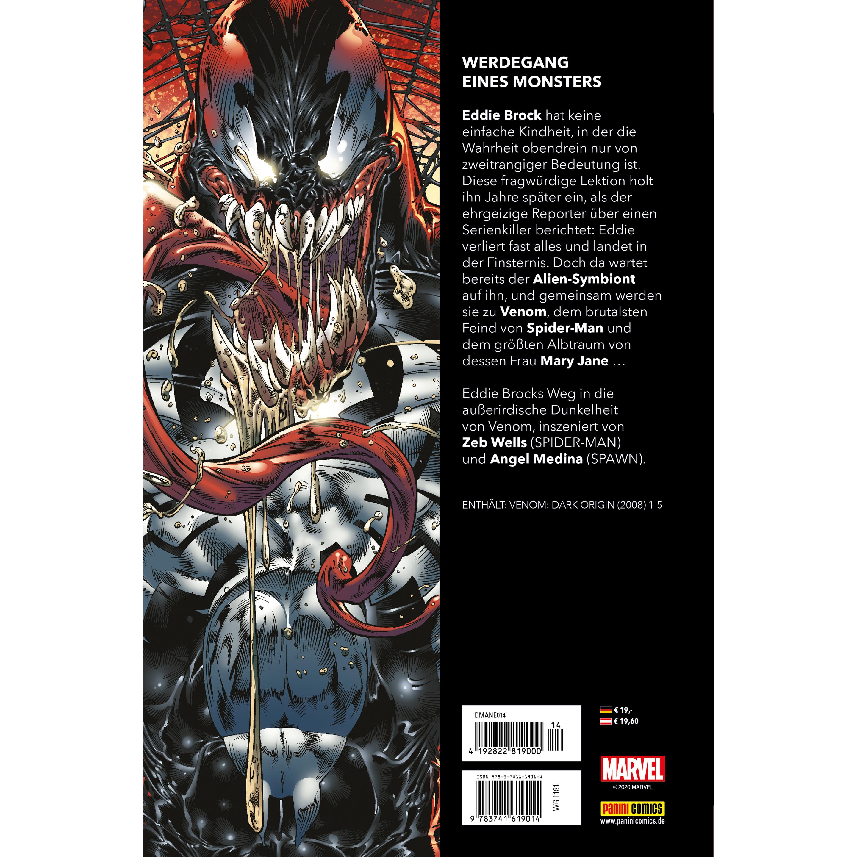 Thumbnail - Marvel Must-Have: Venom: Dark Origin, Belletristik von Zeb Wells