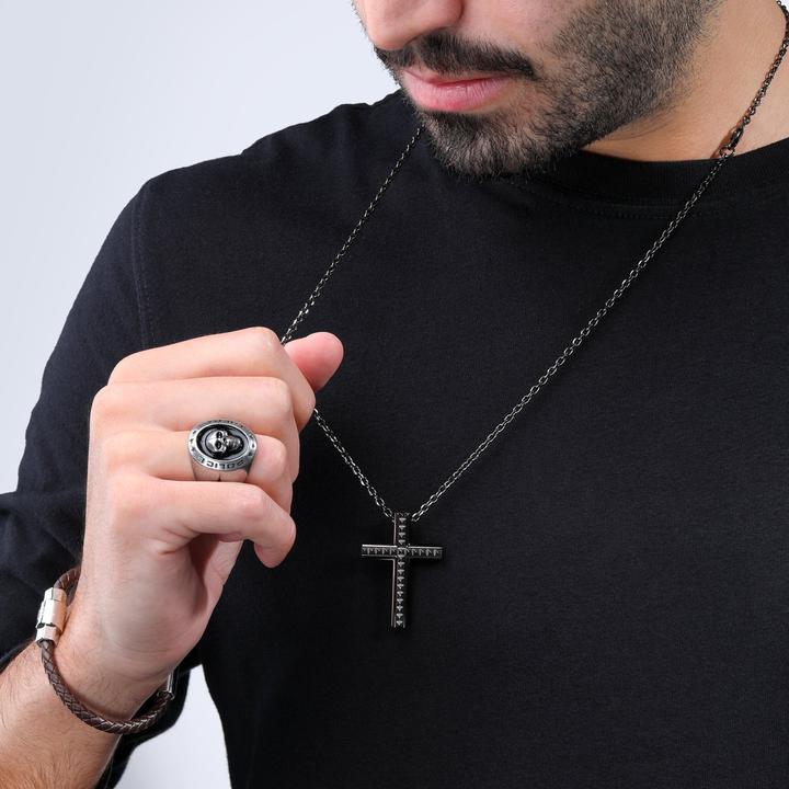 Immagine prodotto Police Collana geometrica in metallo (Acciaio inossidabile, 50 - 70 cm)