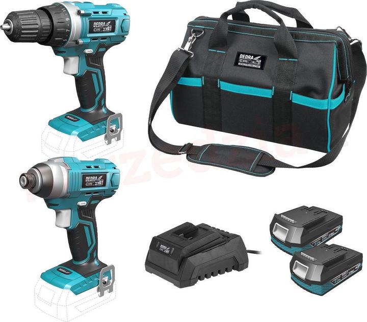 Actual product image Dedra 6-piece power tool set (DED7014) (Rechargeable battery operated)