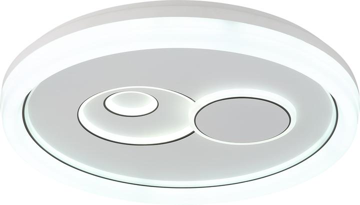 Actual product image Globo Ruiz I LED Deckenleuchte 36W CCT Weiss Matt, Metall Memoryfunktion Ø49cm 48470