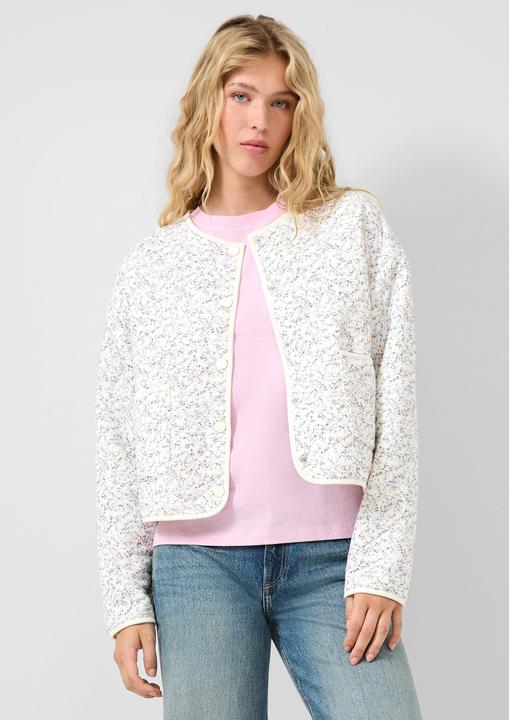 Produktbild s.Oliver Sweatshirt Gesteppte Jerseyjacke mit all over print (S)