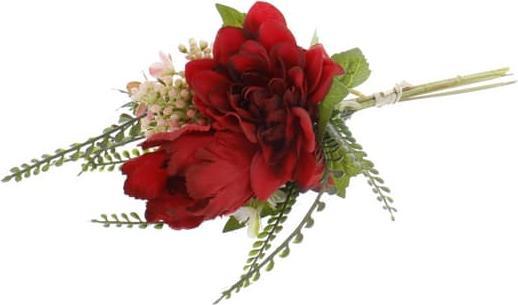 MICA Living Kunst-Blumenstrauss rot - gebunden - ca. 36 cm (36 cm)