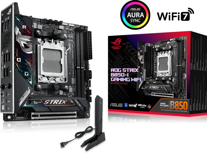Actual product image ASUS ROG STRIX B850-I GAMING WIFI (AM5, AMD B850, Mini-ITX)