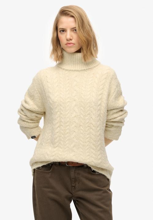 Produktbild Superdry Damen Pullover aus strukturiertem Material mit Rollkragen (M)