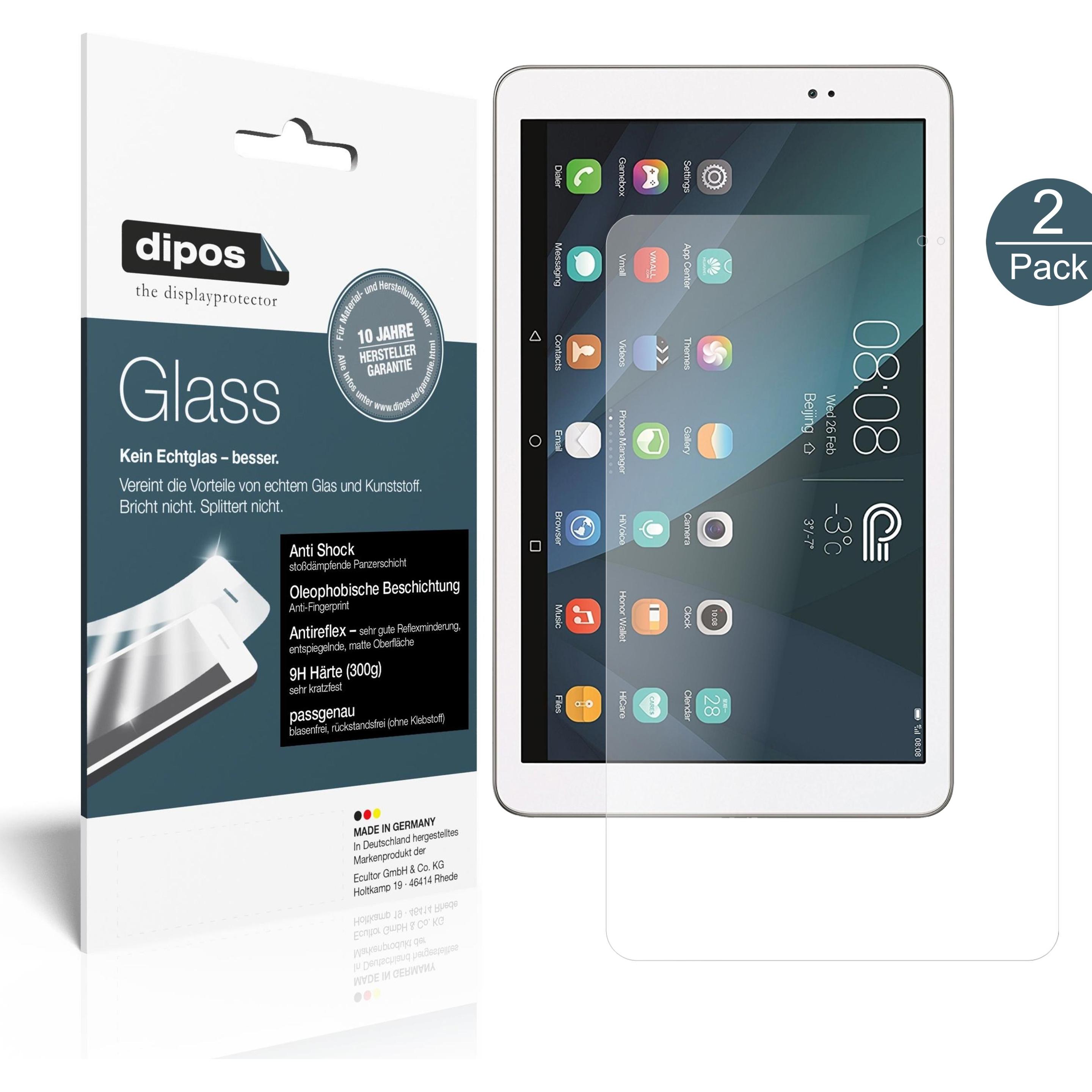 Dipos Displayschutz Anti-Shock (2 Stück, Huawei MediaPad T1 10), Tablet Schutzfolie
