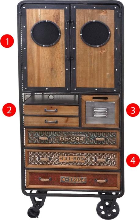 Produktbild Jamb Apothekerschrank (60 x 35 x 146 cm)