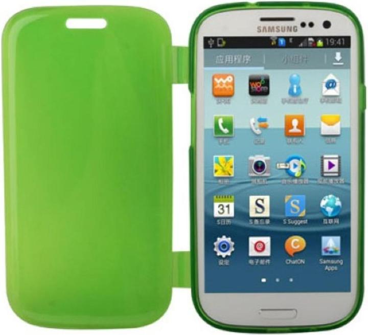 Produktbild König Design Handyhülle Flip Quer für Handy Samsung Galaxy S3 Grün (Samsung Galaxy S3, Samsung Galaxy S3 Neo)