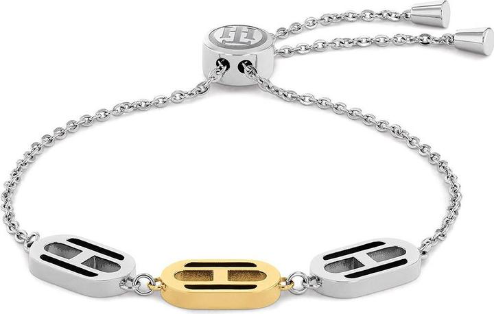 Produktbild Tommy Hilfiger MÃ³dnÃ­ bicolor nÃ¡ramek s posuvnÃ½m zapÃ­nÃ¡nÃ­m 2780544 (23 cm, Edelstahl)