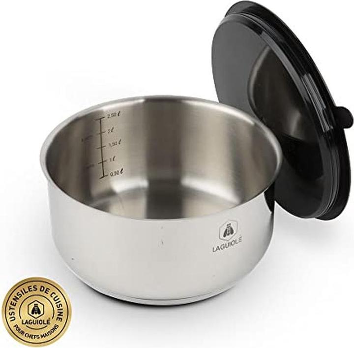 Image du produit Laguiole Set 10 pièces anti-adhésif induction, poignée amovible, résistant à 230 °C (Ensemble de casseroles et de poêles de cuisson, Acier inoxydable)