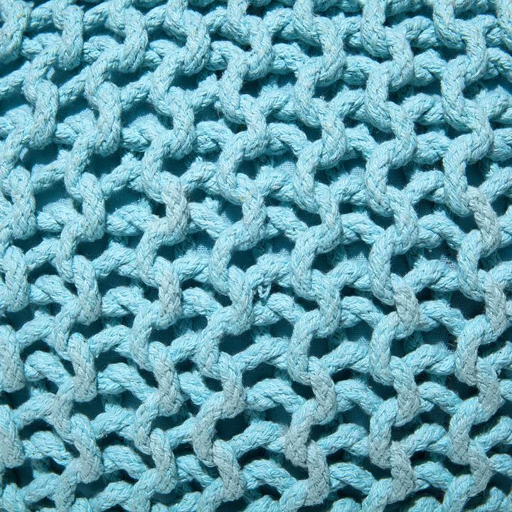 Produktbild Beliani Pouf 40 x 25 cm hellblau CONRAD