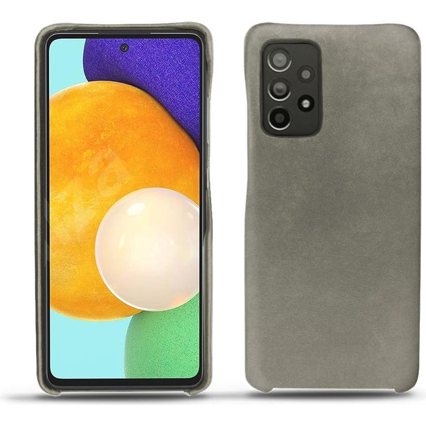 Noreve Lederschutzhülle (Samsung Galaxy A52), Smartphone Hülle, Grau