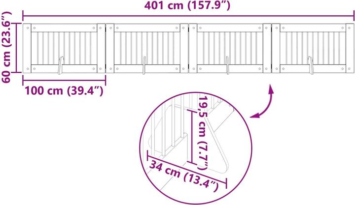 Produktbild vidaXL Haustierbefestigung