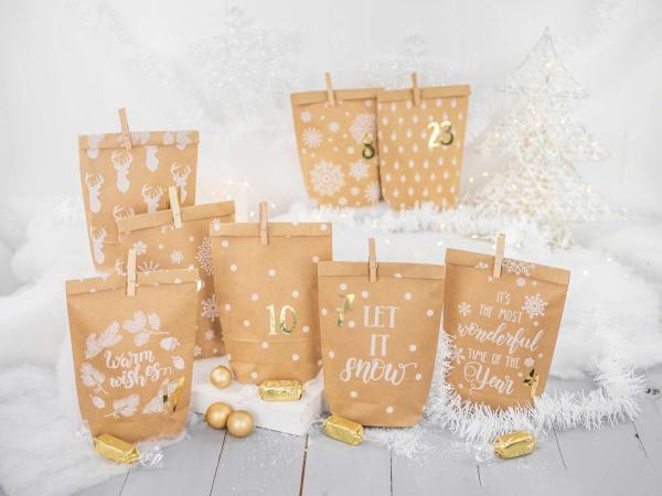 Actual product image Papierdrachen Craft Set 24 Printed Bags w Clips (21 - 22)