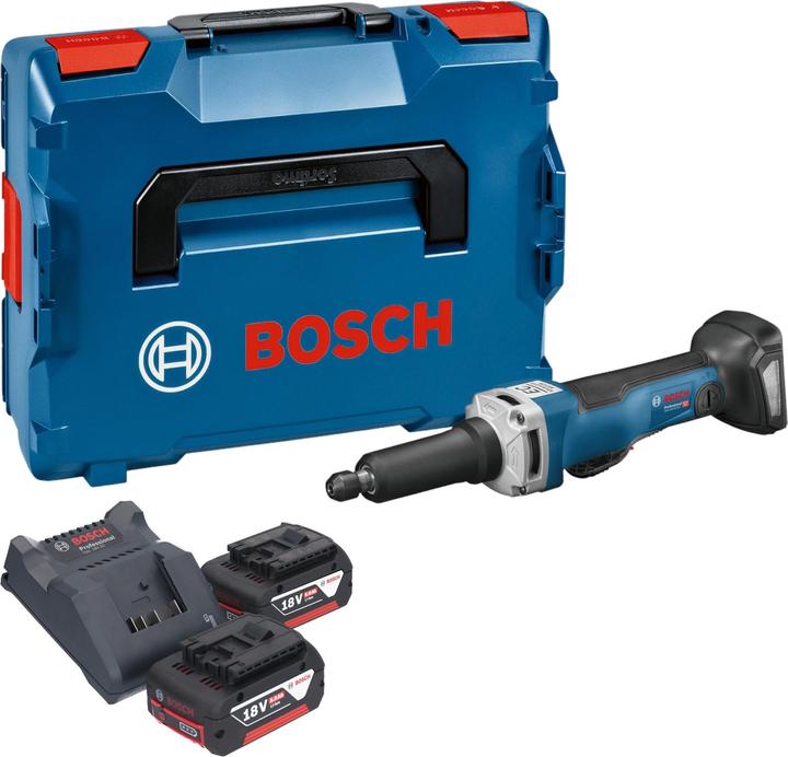 Produktbild Bosch Professional Bosch GGS 18V-23 PLC Professional Akku Geradschleifer 18 V Brushless + 2x Akku 5,0 Ah + Ladegerät + (Geradschleifer)