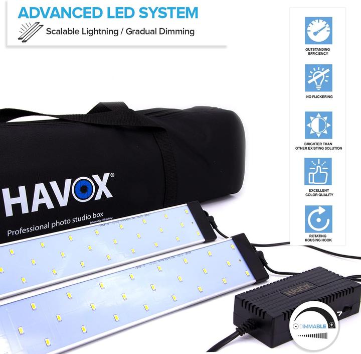 Produktbild Havox Fotostudio, HPB-40XD (LED x4 Dimmbar)