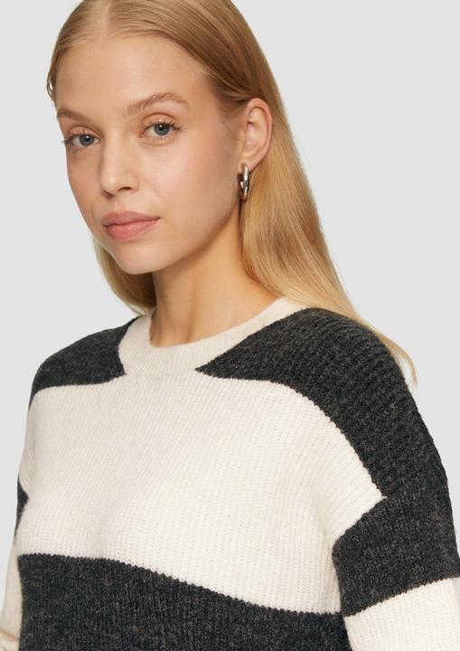 Actual product image S.Oliver Strickpullover Melierter Strickpullover mit überschnittenen Ärmeln (XS)