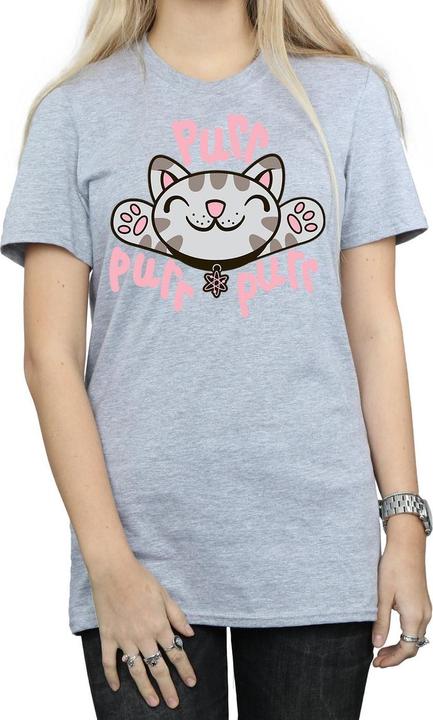 Image du produit Big Bang Theory Femme/Les femmes - T-shirt boyfriend en coton doux Kitty Purr (M)