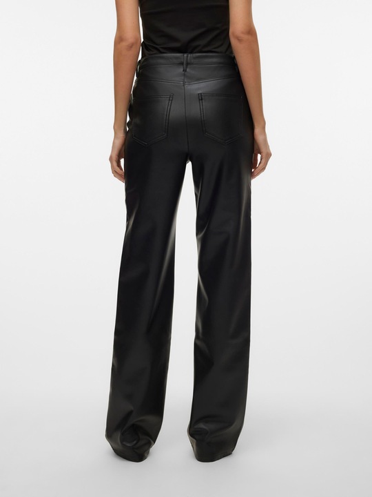 Actual product image Vero Moda VMTESSA Hohe Taille Hose Hose in Lederoptik (29)