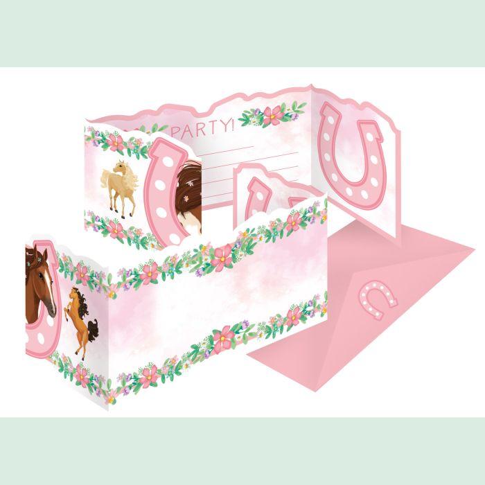 Image du produit Amscan 8 Cartes d'invitations Chevaux (8 pcs)