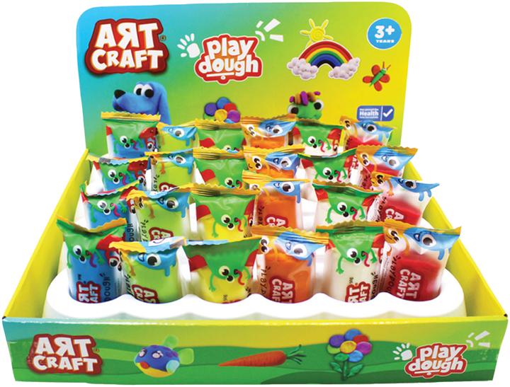 Actual product image Knetä Art Craft Play Dough 100g assorted in display