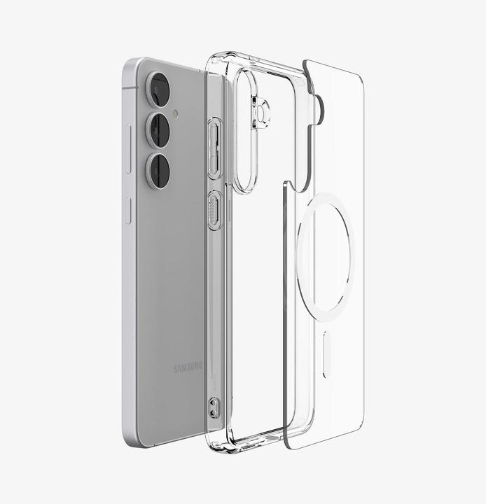 Actual product image Spigen - Ultra Hybrid MagSafe - Samsung Galaxy S25 FE - Clear / White (Samsung Galaxy S25 FE)