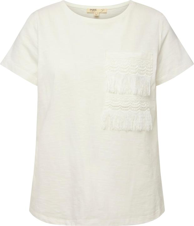 Ulla Popken T-Shirt, Brusttashce, Regular Fit, Rundhalsausschnitt