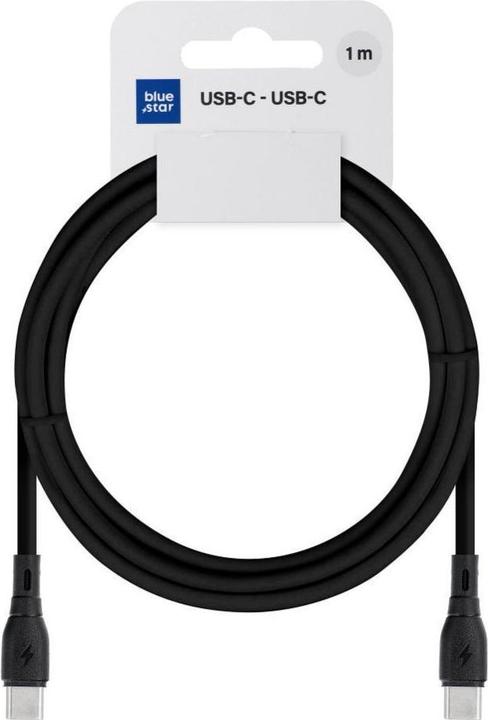 Actual product image Cable Blue Star BLUE STAR ECO cable 3A 60W Type C to Type C PJ73-13-3 1m black (1 m, 60 W)