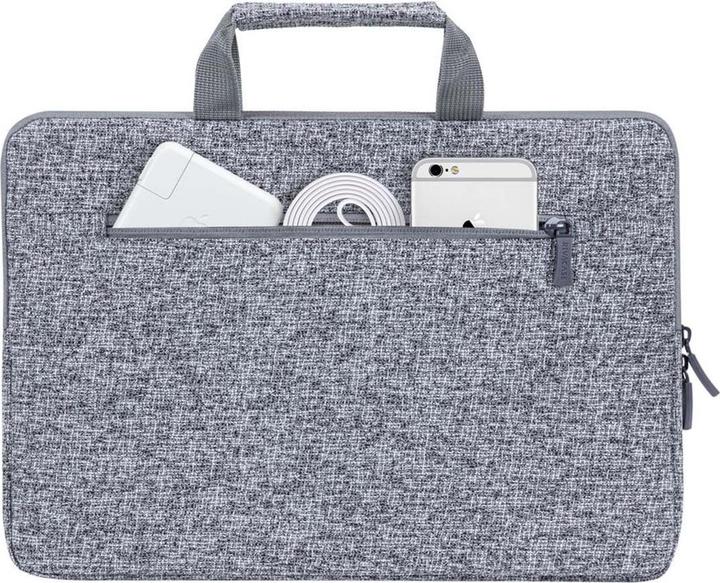 Actual product image Rivacase Laptop sleeve with handles, light grey (13.30")