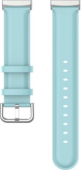 Produktbild Cover-Discount Fitbit Versa / Sense - Lederarmband hellblau (Kunstleder, Versa 3, Sense)