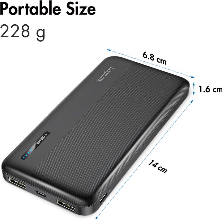 Immagine prodotto LogiLink PA0338RF (10000 mAh, 12 W, 12 Wh)