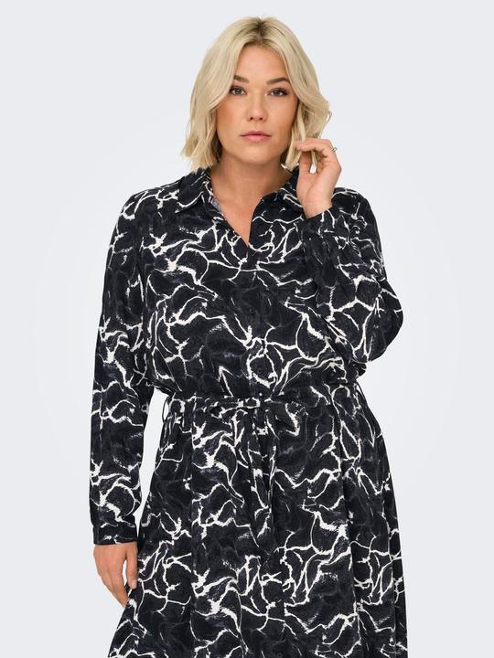 Actual product image Only Carammia L/S Midi Shirt Dress Aop (46)