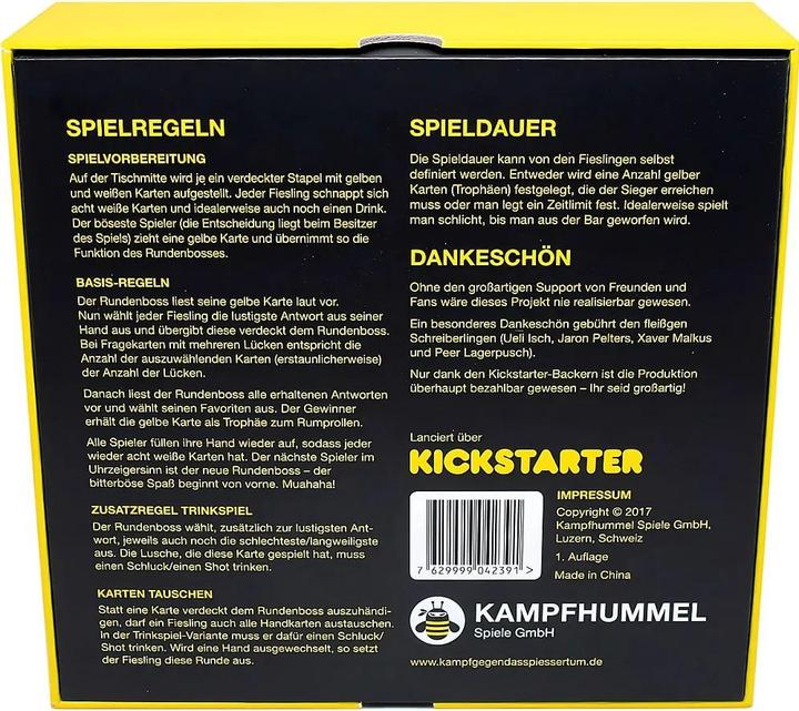 Produktbild Kampfhummel Kampf gegen Das Spiessertum (Deutsch, 3 - 10 Spieler)