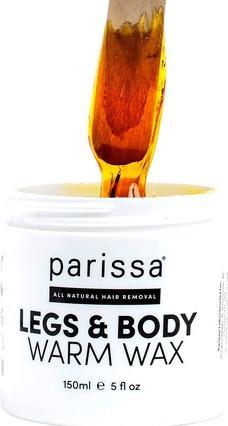 Parissa Legs & Body Warm Wax Kit Salon-Style Microwavable Formula for Coarse Hair Removal on Face or Body At (1 x)
