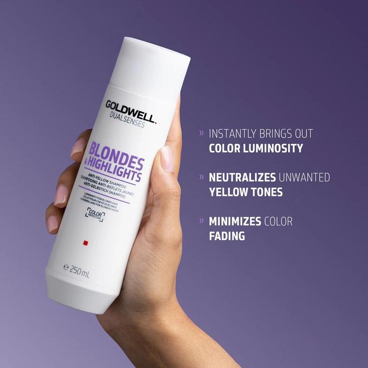 Produktbild Goldwell Dualsenses Blondes & Highlights Anti-Yellow Shampoo (Silbershampoo, 250 ml)