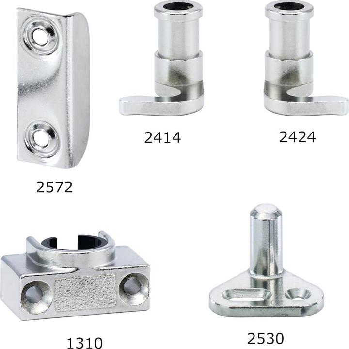 Image du produit Junie Drehstangenschloss-Zubehör, FURORE 2401, Komplettset (10 pcs)