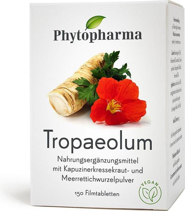 Image du produit Phytopharma Tropaeolum Comprimé pelliculé (150 pièce(s), Cachets, 80 g)