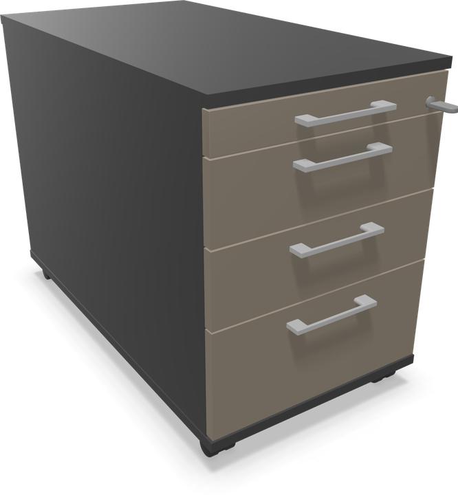 Image du produit Narbutas Caisson à roulettes Optima 8665 (430 x 800 x 594 mm)