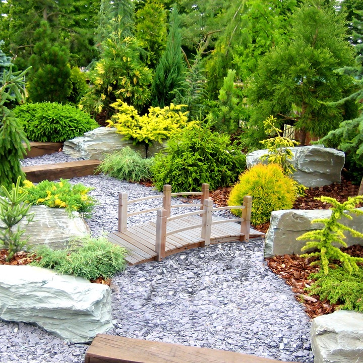 Produktbild Outsunny Gartenbrücke mit Geländer