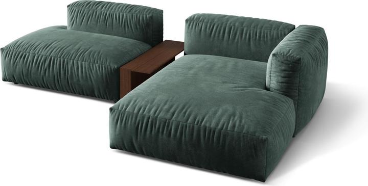 Image du produit Micadoni Canapé D'Angle Droit Modulaire, "Martina", 2 Places, 292x176x75 Fabriqué en Europe (Canapé modulaire, Canapé d'angle)