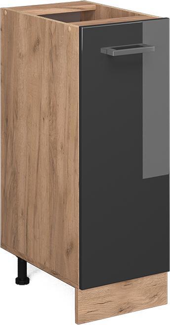 Anthrazit hochglanz, Goldkraft Eiche