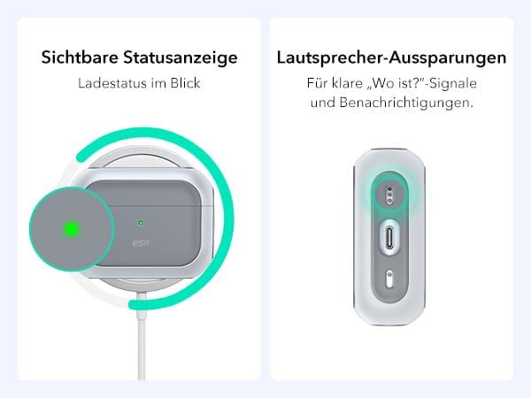 Actual product image ESR Orbit Hybrid HaloLock AirPods Pro 3 (Charging case cover)