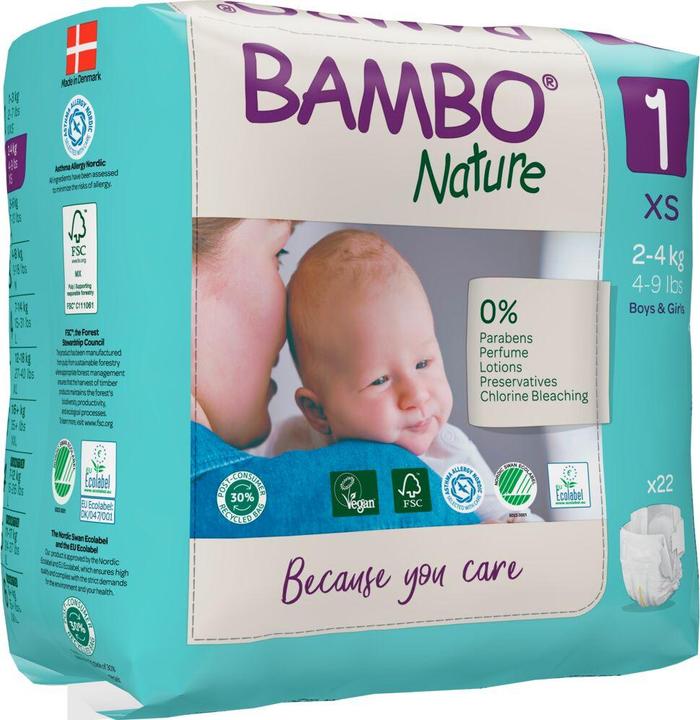 Produktbild Bambo New Born (Gr. 1, Tragepack, 22 Stk.)
