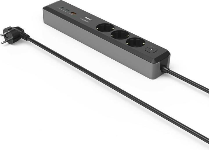 Produktbild Hama Steckdosenleiste 3-fach USB-C/A 100W PD 1,4m (3 x, CEE 7/3, 1.40 m)