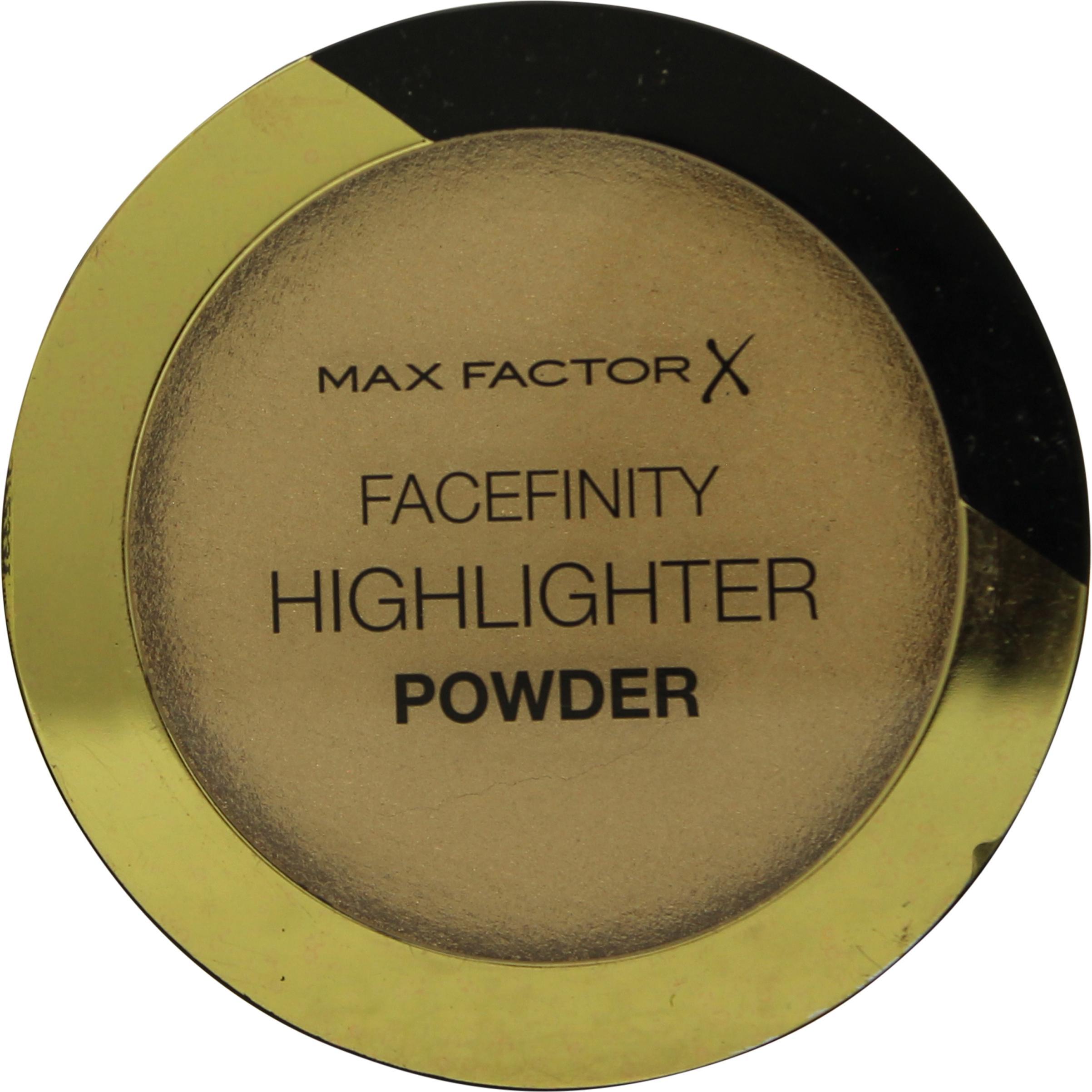 Max Factor Oro Illuminante + Bronzer, Facefinity Highlighter Powder (002 Golden Hour, Highlighter, 8 G)