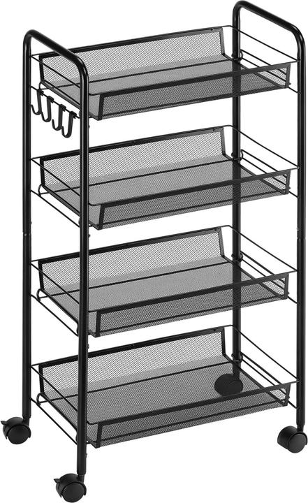 Produktbild Homcom Servierwagen Stahl Schwarz
